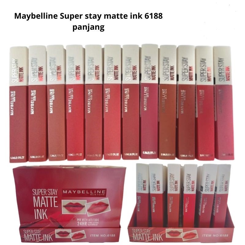 (1 BOX) Maybelline Barcode color soft rondom new 6188