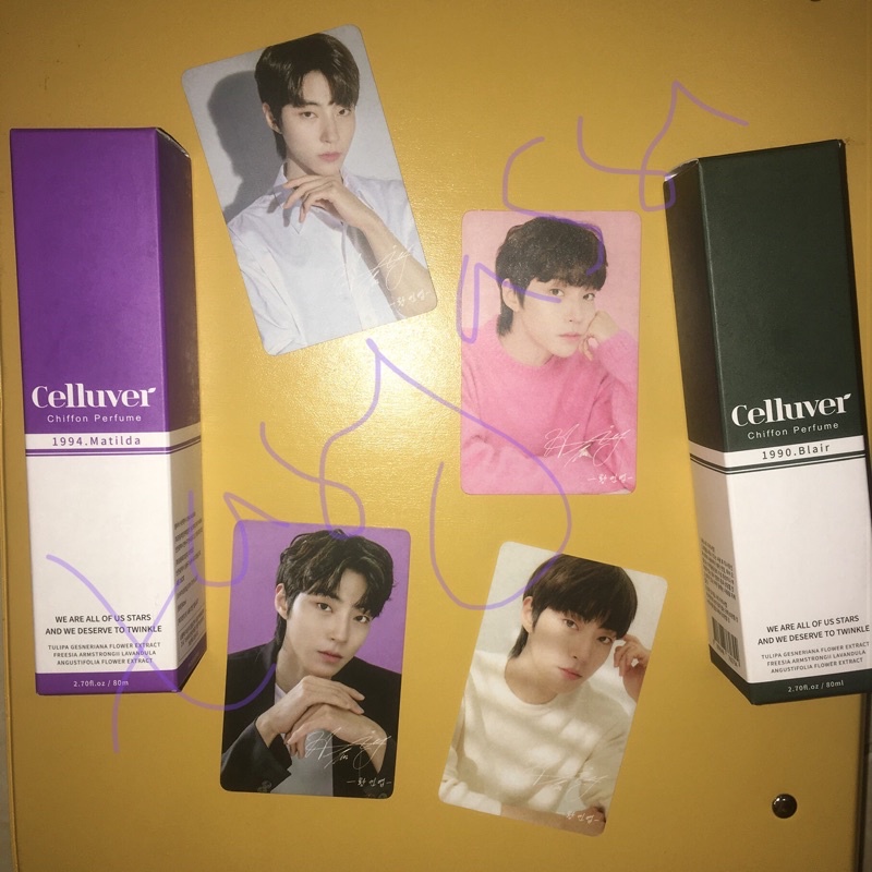 booked SHARING CELLUVER x HWANG IN YEOP PARFUME PHOTOCARD PC