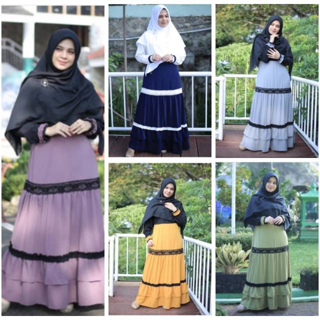 Gamis Renda Hitam