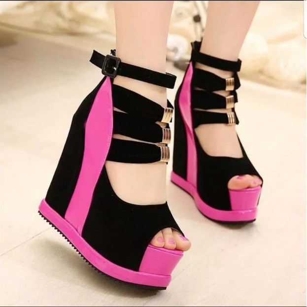 Star srller ZPT-sandal wedges tali gelang kaki  wanita OF-09