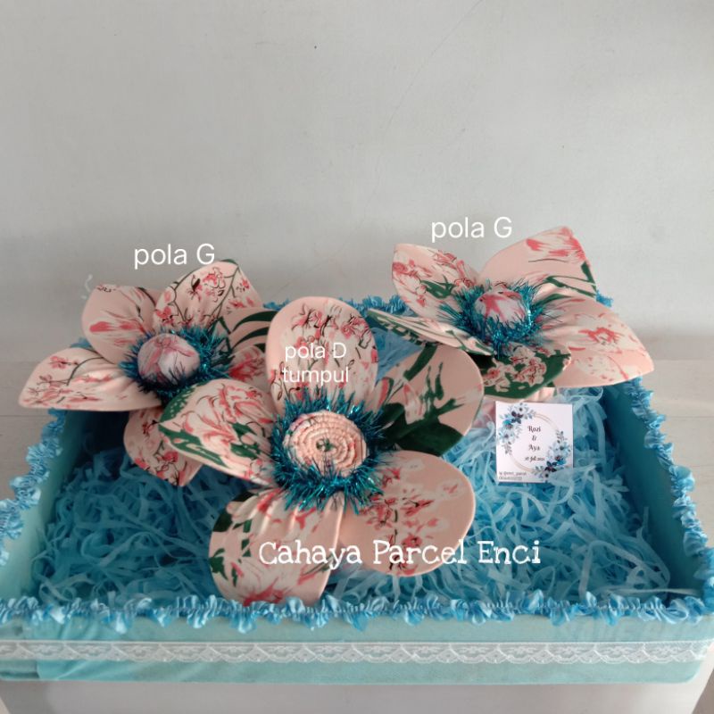 Pola Kelopak Bunga hias parcel
