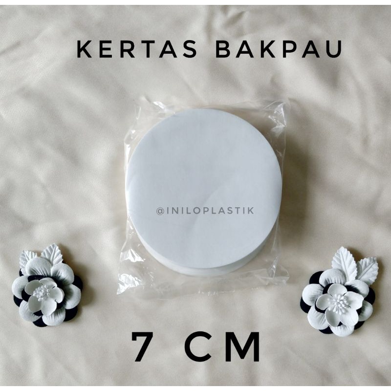 

Kertas Alas Mini Bakpau Bulat / Alas Bakpao Ukuran 7 Cm @1pack
