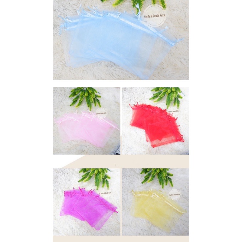 kantongan serut / kantongan aksesoris / kantongan kain / kantongan organza