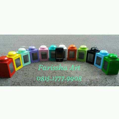 kaleng kerupuk / krupuk mini warna warni