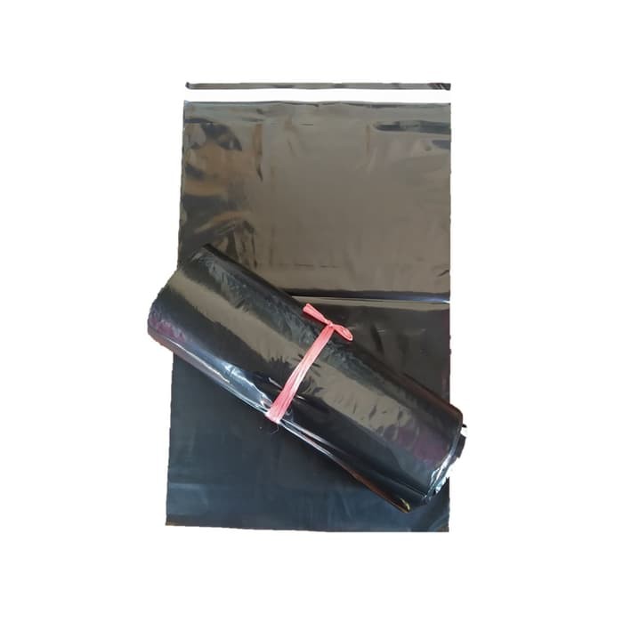 

Promo Plastik Packing Polymailer 17x30 warna Hitam Premium Glossy Elegan