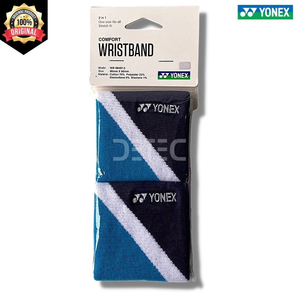 Yonex WristBand WB08497-2 - BLUE 2in1