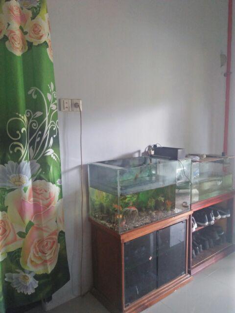 Gorden Tirai Pintu Motif Bunga Uk 135x220