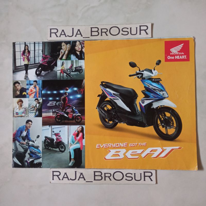 Poster brosur katalog leaflet Honda Beat 2016