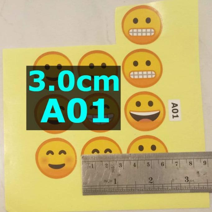 

Sl A01 Smiley 3Cm Sticker Label Stiker Belimas89 Murah