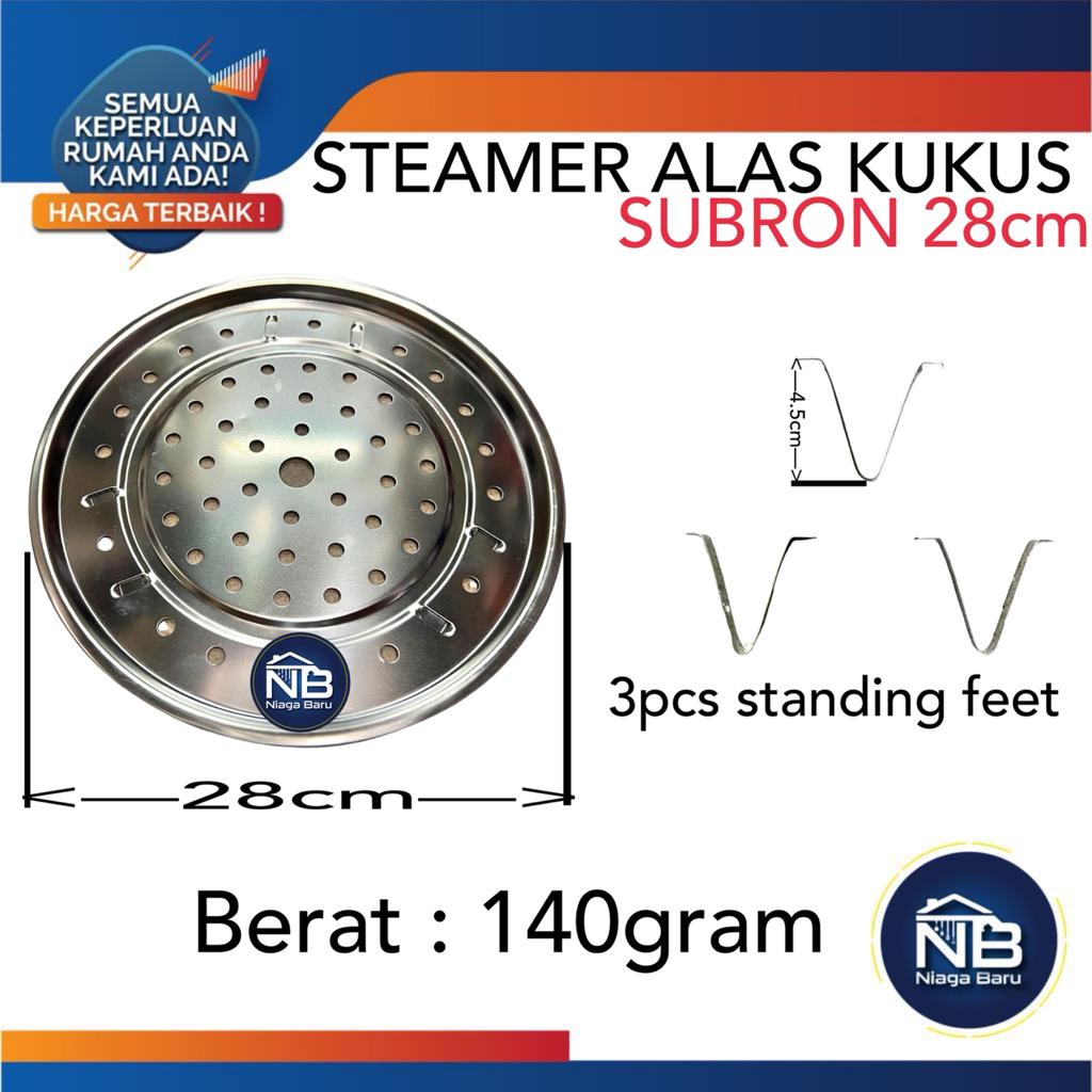 Steamer Kukusan Stainless Steel 28cm Saringan Steamer
