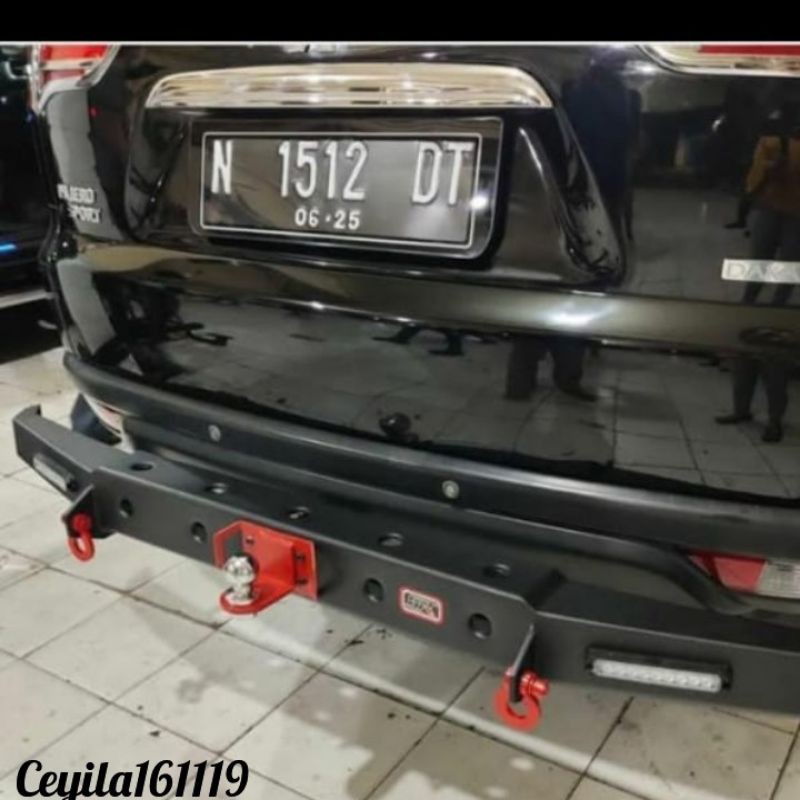 Towing Bumper pengaman belakang full besi mobil all new pajero sport 2016-2020