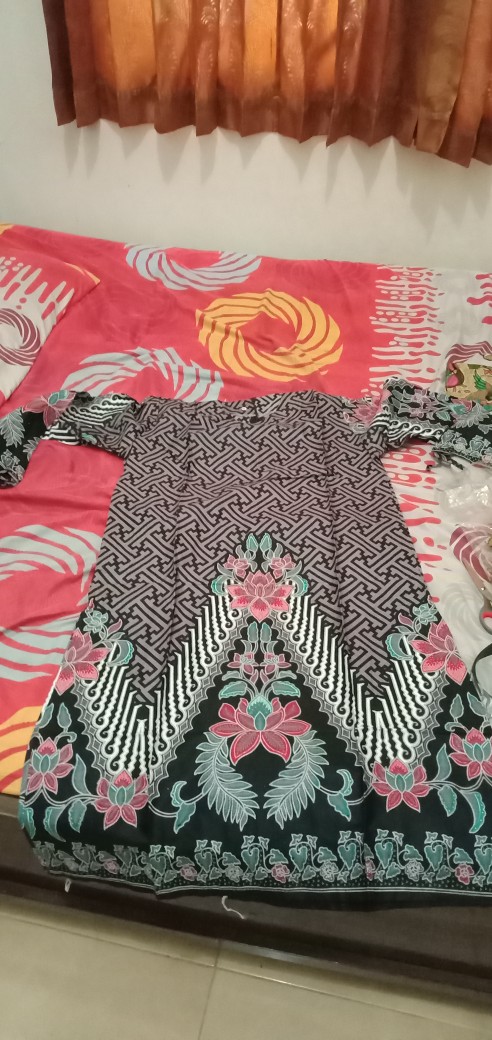 Terlaris Serut Genes Jelita Tunic Navbor Yelbor Whitbor Creambor Tunik Batik Modern Hrb030 Dolbi Dob