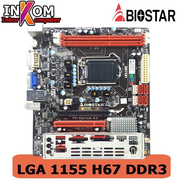 Mainboard Intel LGA 1155 H67 Biostar