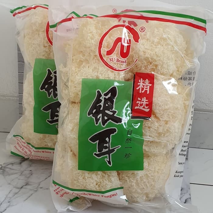 

SGS Jamur putih Snow White fungus Bai Mu er SU Brand Jamur Salju