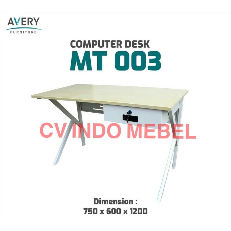 Jual meja komputer full besi meja tulis meja kerja meja kantor meja 1/2