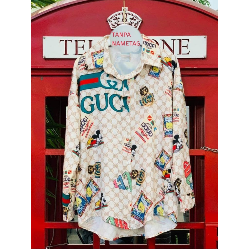 KEMEJA 4341 DXG STAMP SHIRT Pakaian Perempuan IMPORTIR MURAH Fashion Wanita Impor GROSIR Import