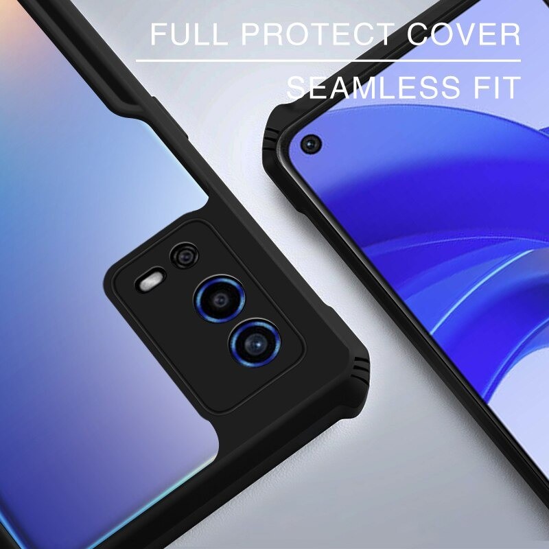 OPPO A77S A17 A17K A57 2022 A55 A76 A96 CASE SHOCKPROOF HARDCASE FUZE BENING CLEAR TRANSPARAN HARD BUMPER IPAKY BENING CASING PROTECT CAMERA COVER PELINDUNG KAMERA