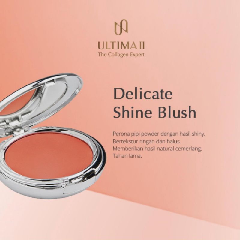 ULTIMA ll delicate shine blush ( wajib extra bubble wrap)