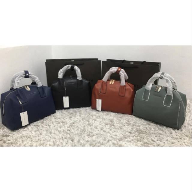 ck staple Classic Structured Top Handle Bag