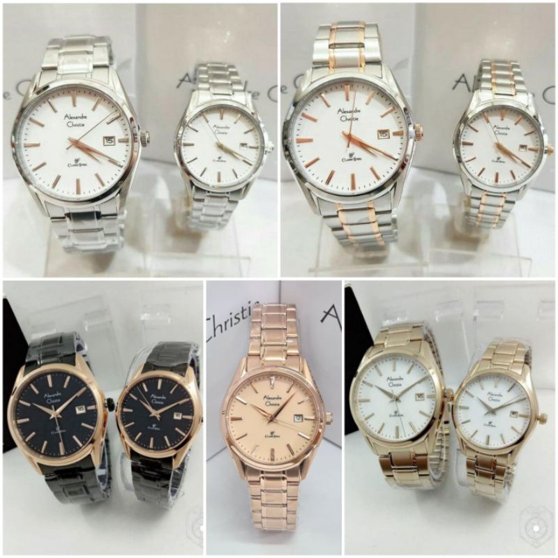 Jam tangan alexandre christie ac8554 couple original 8554 boleh beli perbiji