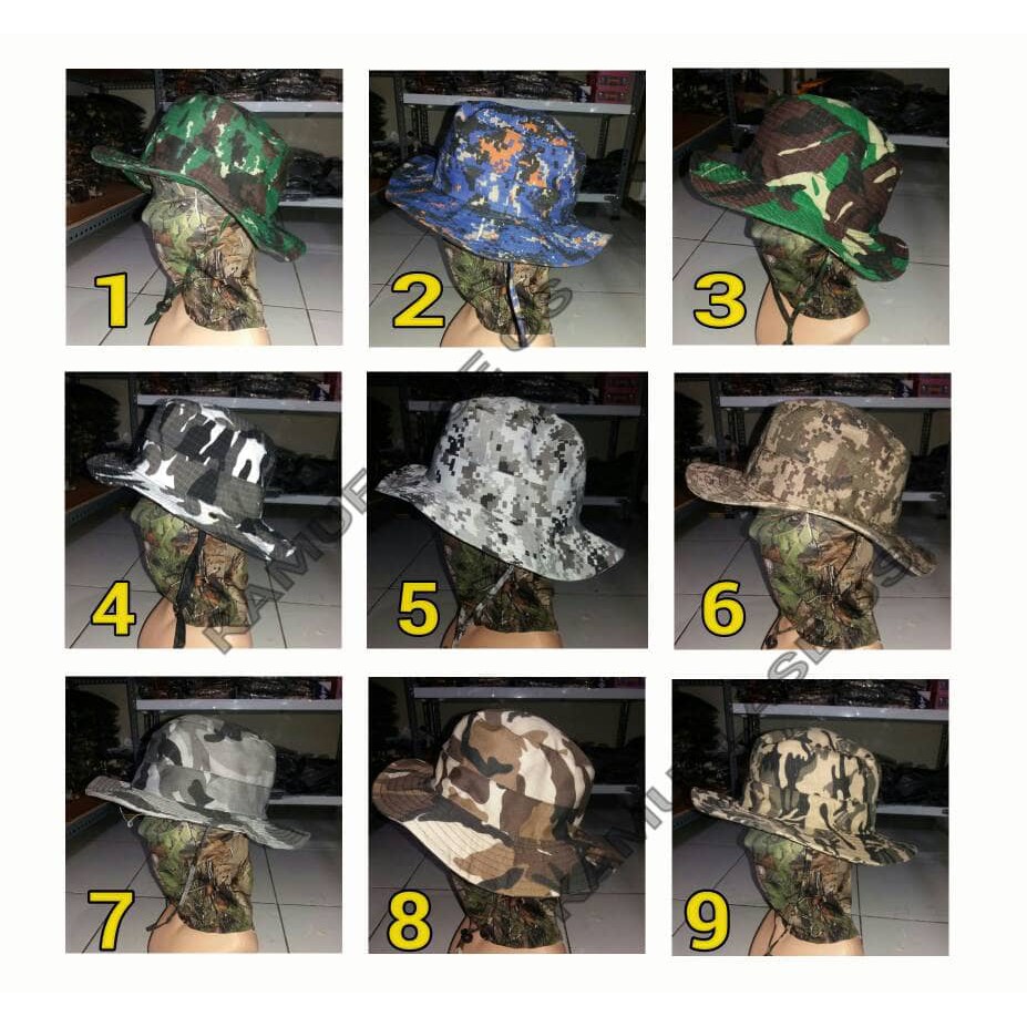 GROSIR topi rimba army/topi rimba polos.