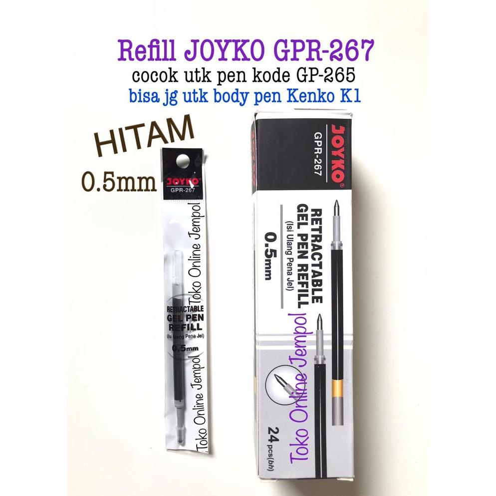 

REFILL utk GP-320 GP-265 JOYKO GPR-267 0.5 hitam tinta isi ulang GP ATK0970JY