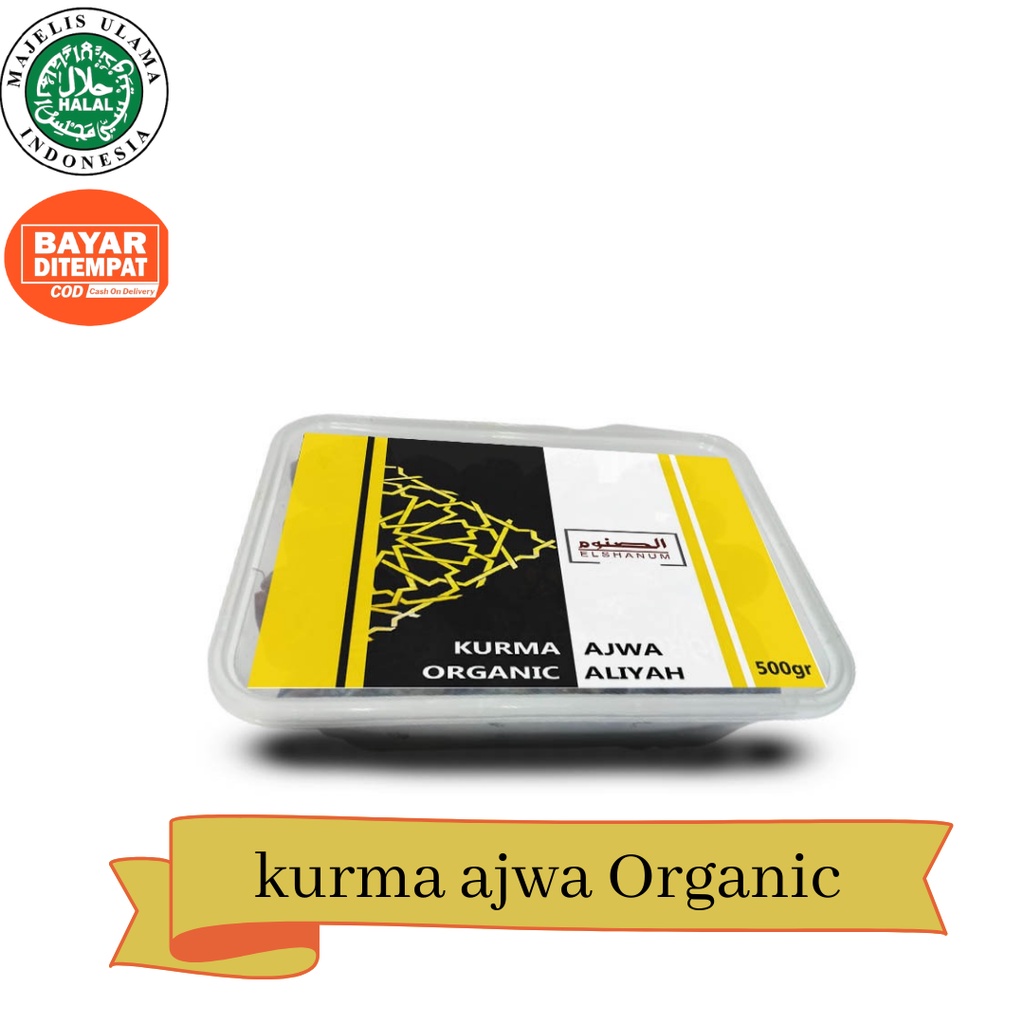 

Ajwa jumbo Organic 500 gr / kurma ajwa / kurma nabi / kurma ajwa almadinah / kurma ajwa asli saudi