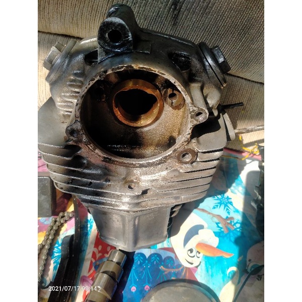 blok kop silinder head cb100 100%original
