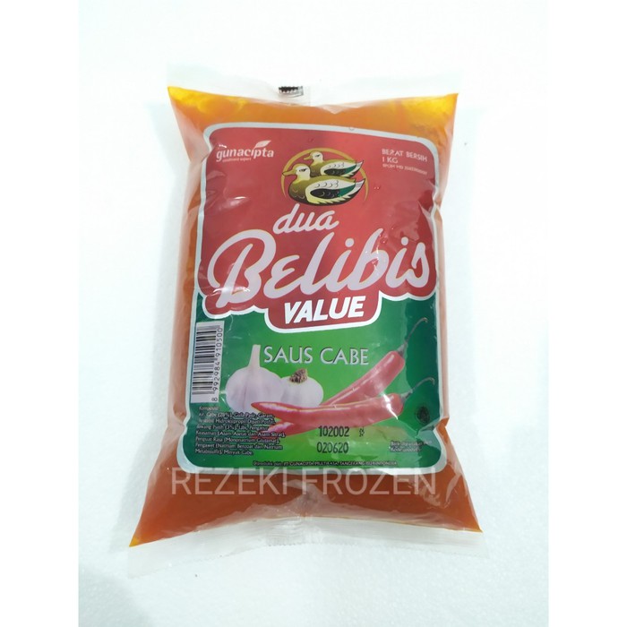 

DUA BELIBIS Saos Sambal Cabe sambel 1kg