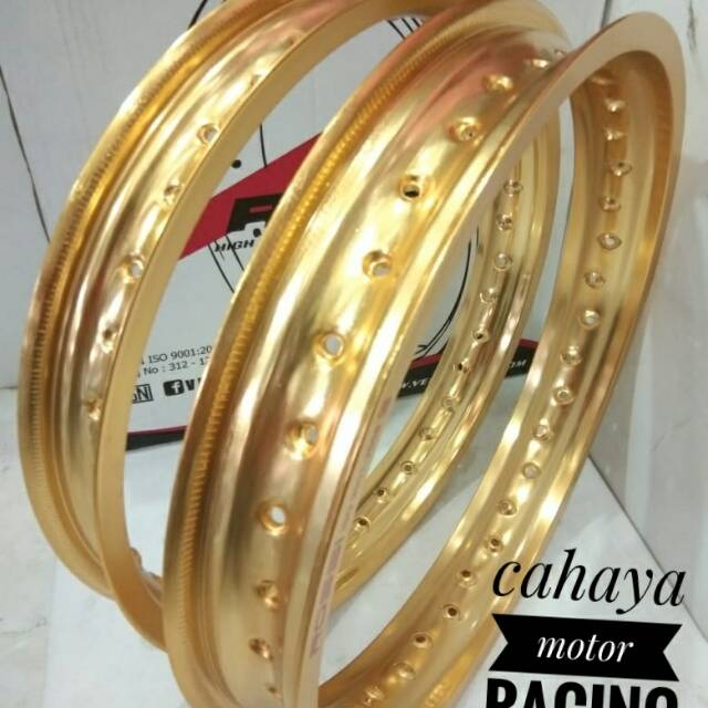 Velg Rossi ring17 Lebar Ukuran 215 - 250 Sepasang Depan Belakang