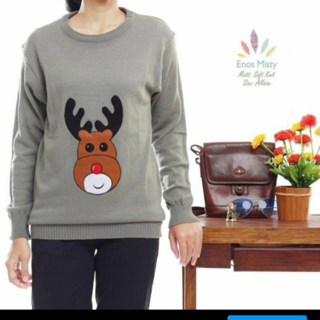 Sweater rajut | Baju Rajut | Kaos tebal | Enos Misty