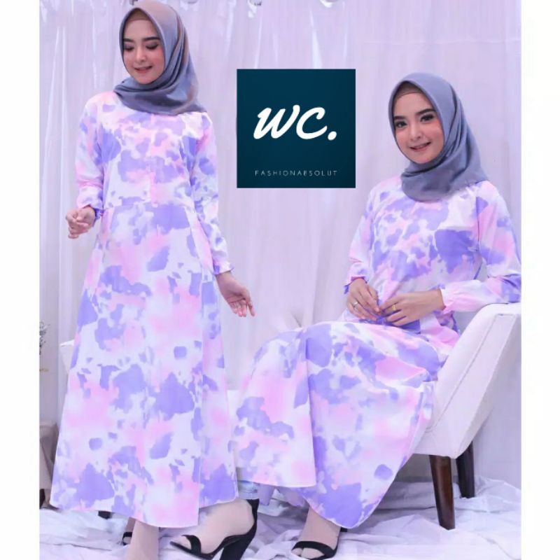 GAMIS BUSUI TIEDYE LILAC PINK