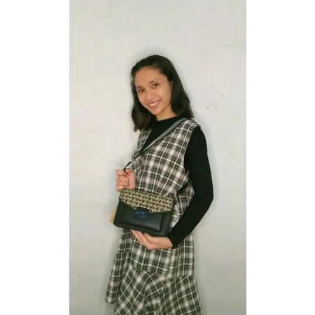 Tas Fashion Import Motif Kotak