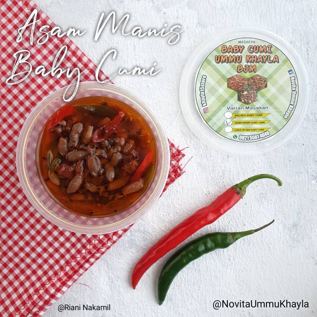 

Asam Manis baby cumi cup sedang