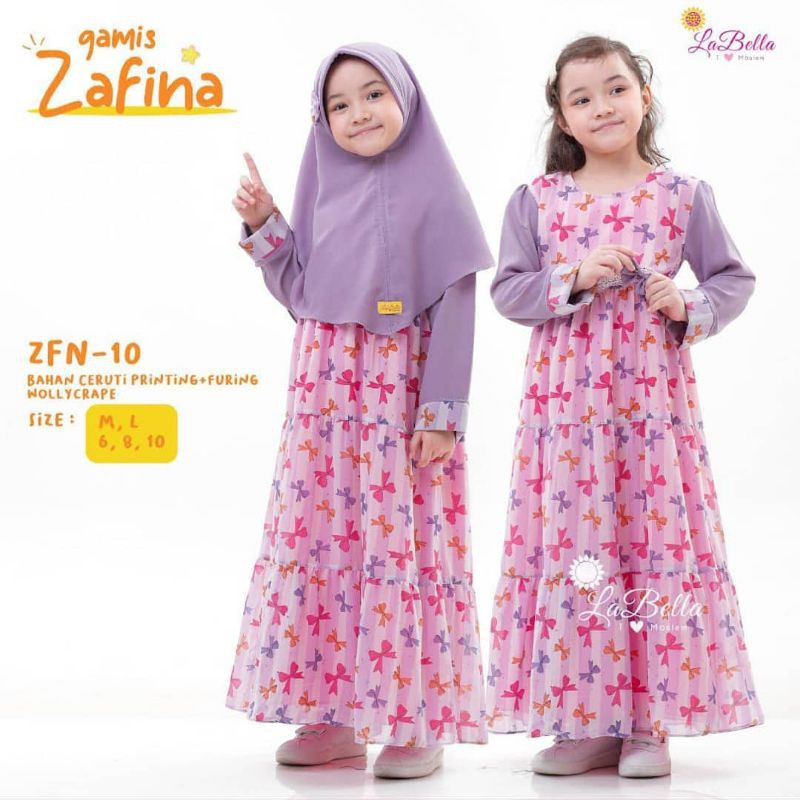 gamis anak Labella / Ceruti / ungu