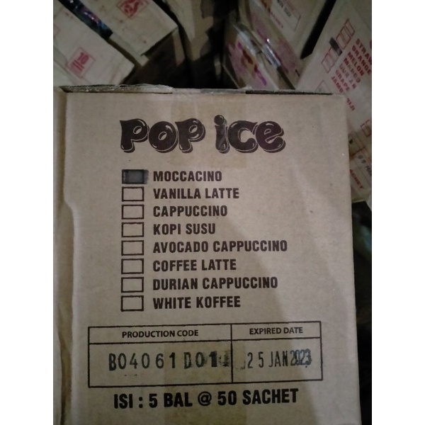 pop ice per renteng isi 10pcs.