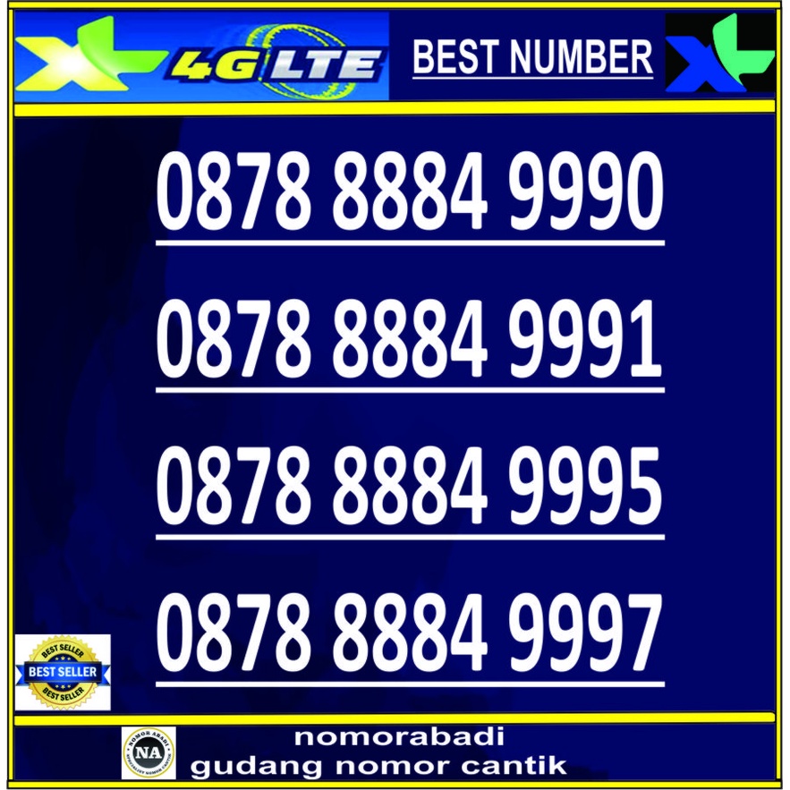 NOMOR CANTIK XL 4G 8888 H400