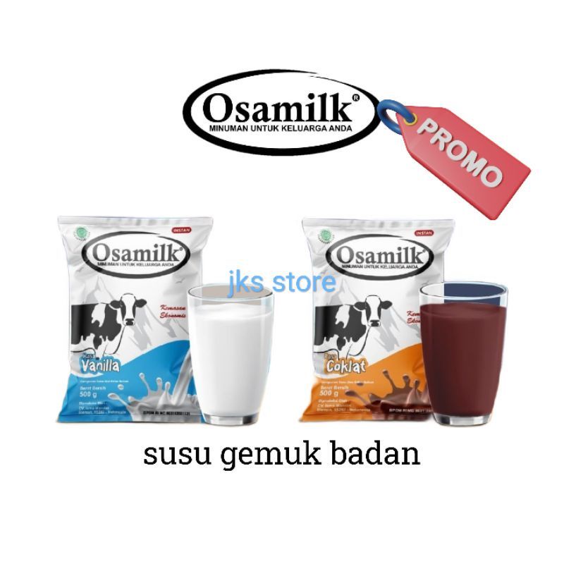 LIVE!! ((dikirim langsung)) OSAMILK 500gr SUSU GEMUK BADAN SEHAT