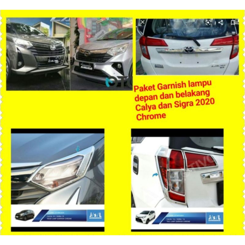CALYA 2019 2020 2021 SIGRA ALL NEW GARNISH LAMPU DEPAN BELAKANG FACELIFT