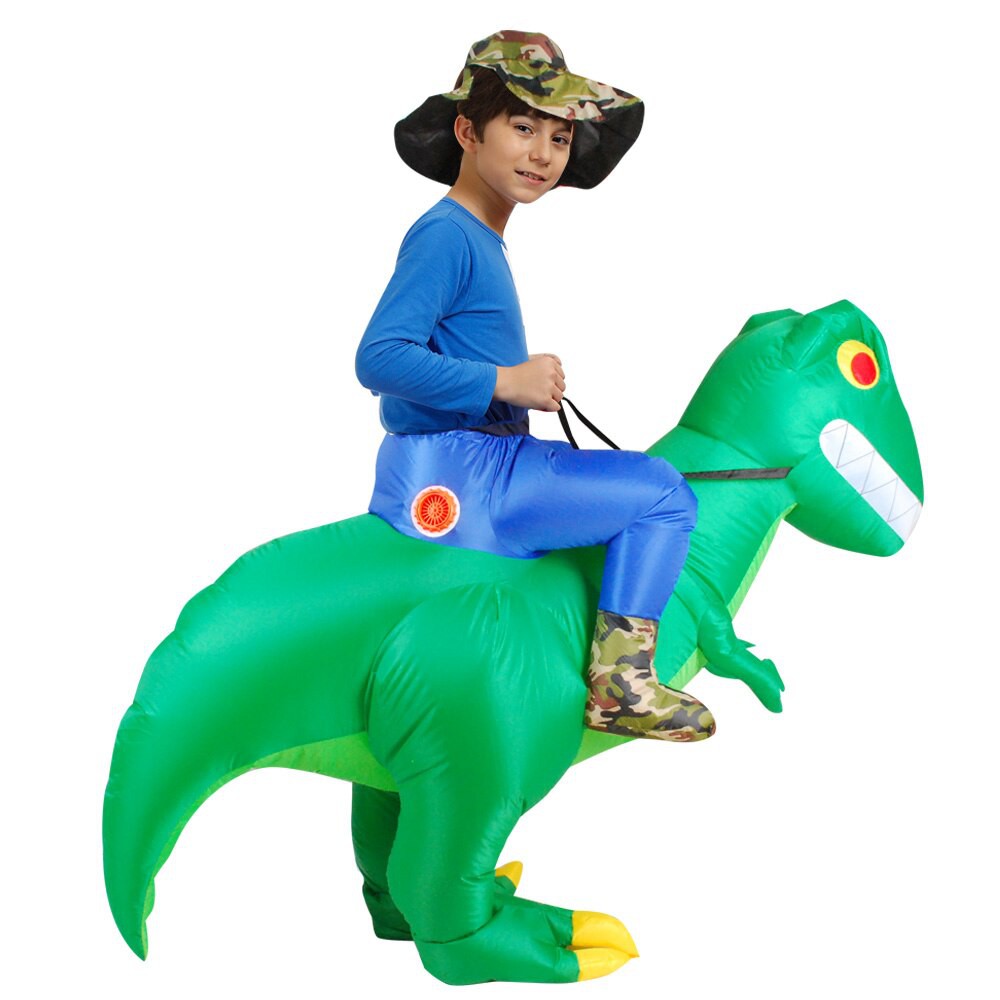 Jual Import New Kids Adult Cartoon Dinosaur Inflatable Costumes Halloween  Cosplay Costume Green Dinosaur Indonesia|Shopee Indonesia