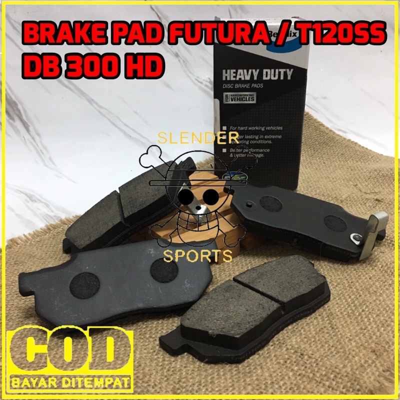 BRAKE PAD FUTURA BENDIX DB 300 HD - KAMPAS REM DEPAN FUTURA T120SS DB300 HD