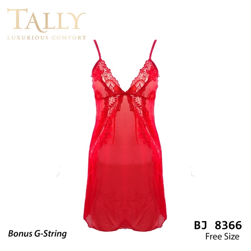 TALLY BAJU TIDUR / LINGERIE 8366 I FREE SIZE I BAHAN RENDA HALUS