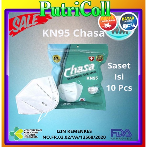 Masker KN95 CHASA Sachet - Putih