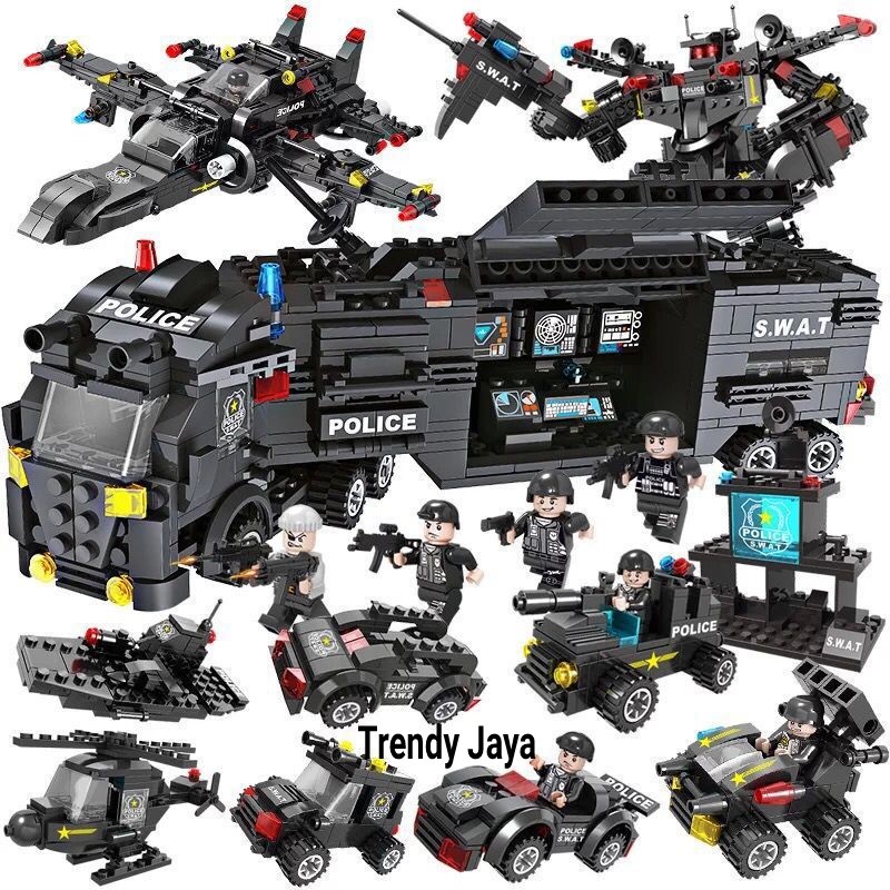 Lego Regimental Police Swat Team Police Robot