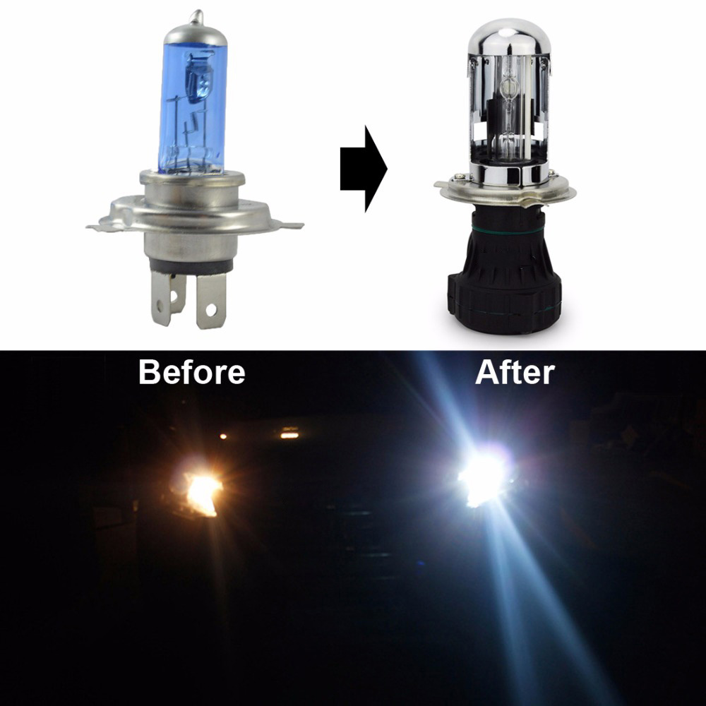 FORAUTO Lampu Mobil Headlight HID Xenon H4 6000K 35W 1 PCS