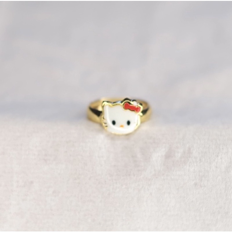 cincin emas anak karakter hellokitty kadar 300