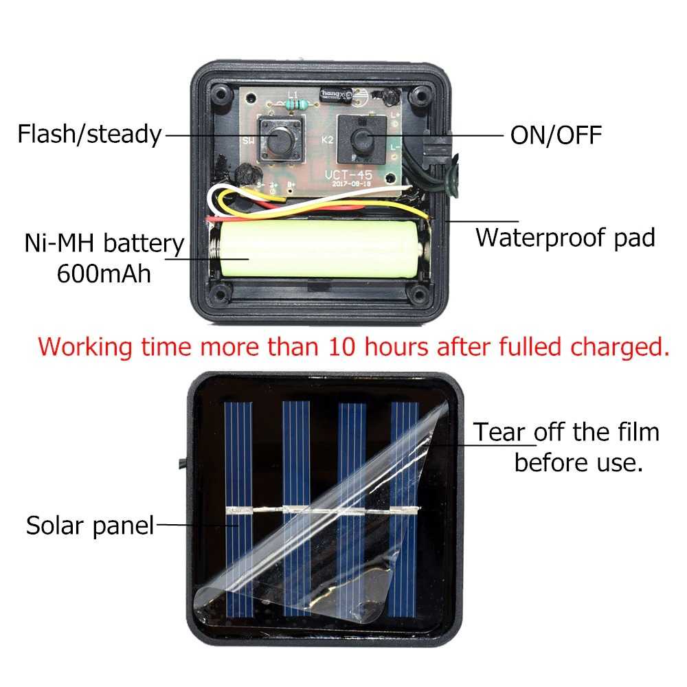 Lampu Hias Dekorasi Lampion Solar Power 20 LED 5M OUSAM - M202