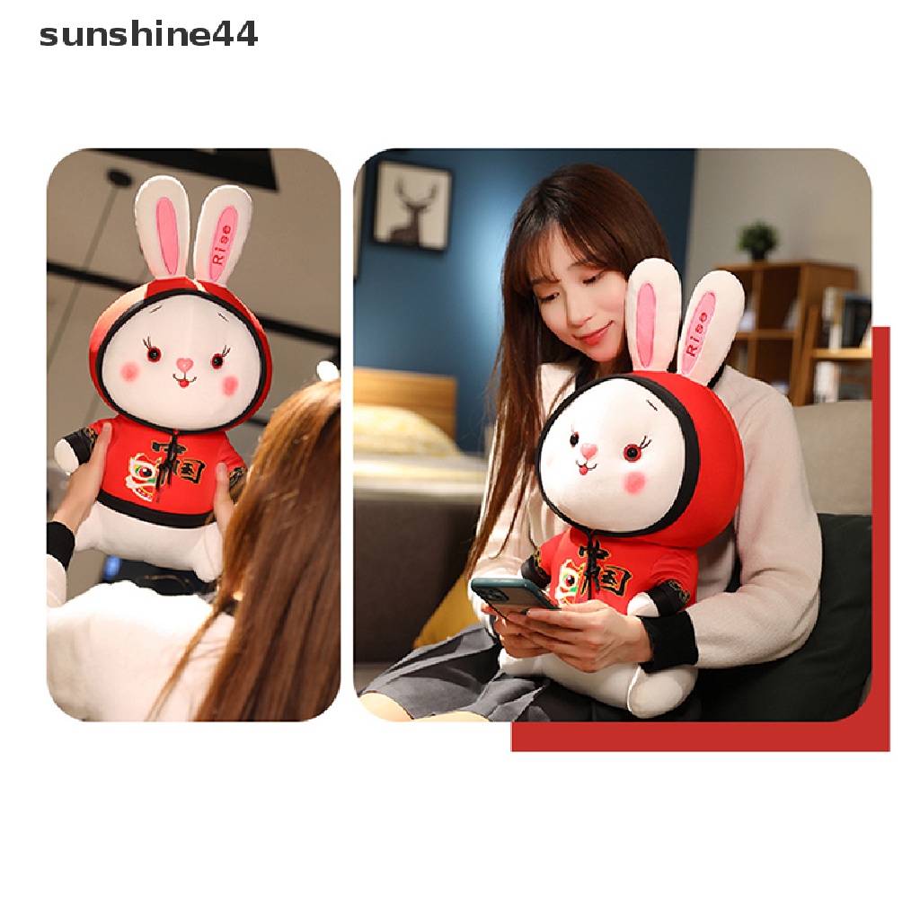 Sunshine Mainan Boneka Plush Kelinci / Macan 2023 Untuk Tahun Baru Cina