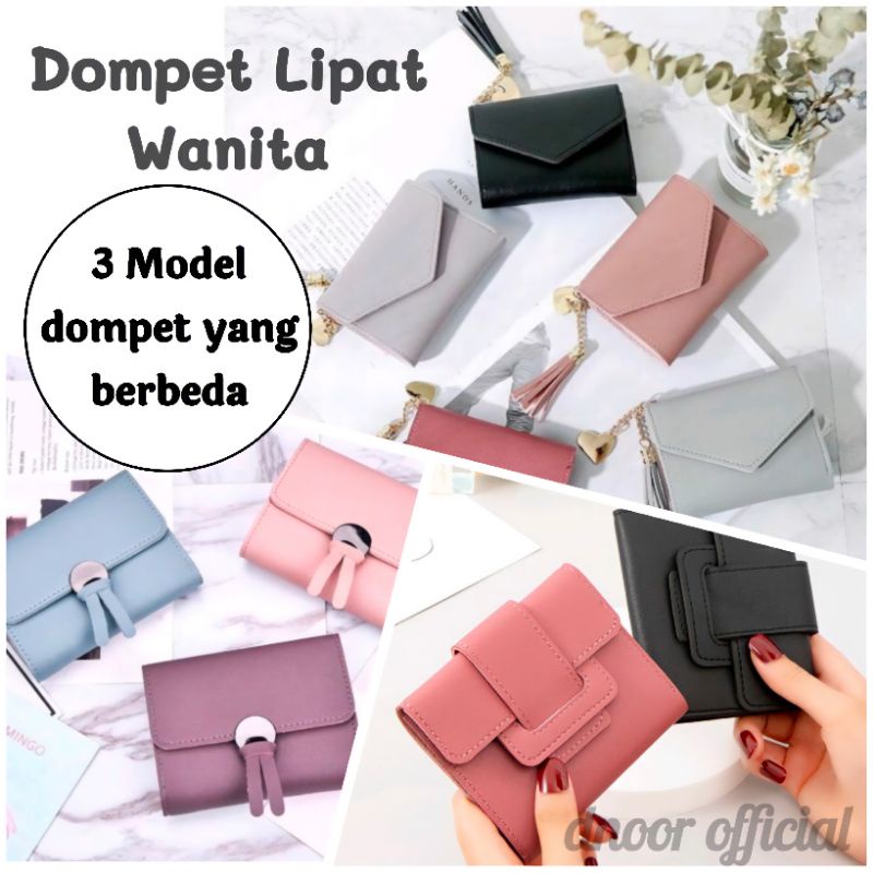 Dompet Mini Dompet Lipat Kecil Wanita Imut Modis Series Impor