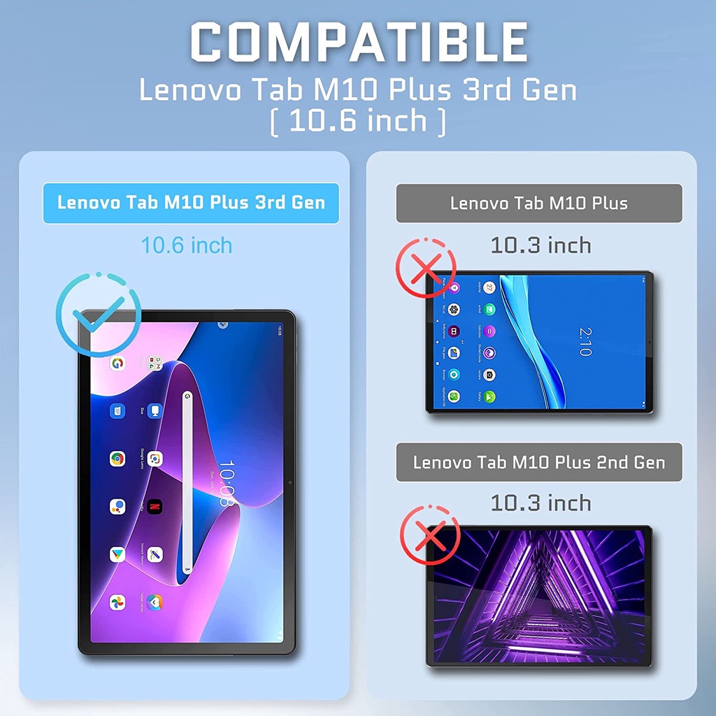 Pelindung Layar Tempered glass Untuk Lenovo Tab M10 FHD plus 3rd Gen 10.6 &quot;TB-125FU TB-128FU 2022